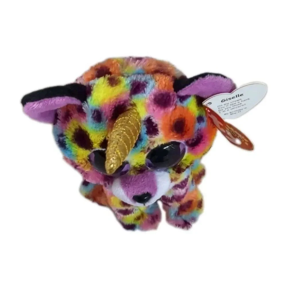 Ty Beanie Boos ❤️ GISELLE the Unicorn Leopard 6
